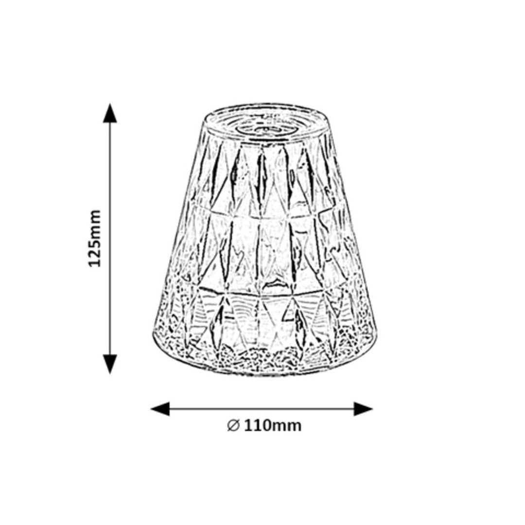 Rabaux decoratieve tafellamp, 2W LED, RGB, Siggy