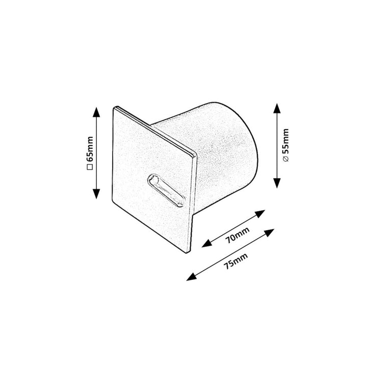 Rabalux traplamp, LED 3W, warm wit, zwart, Boven