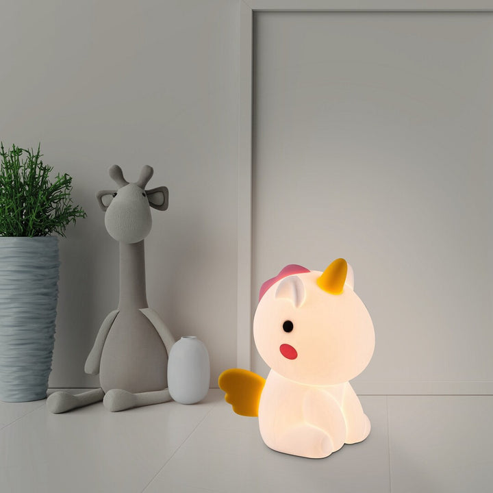 Lampe pour enfants Rabalux, licorne, LED RGB, blanc chaud, IP20, Unicoo