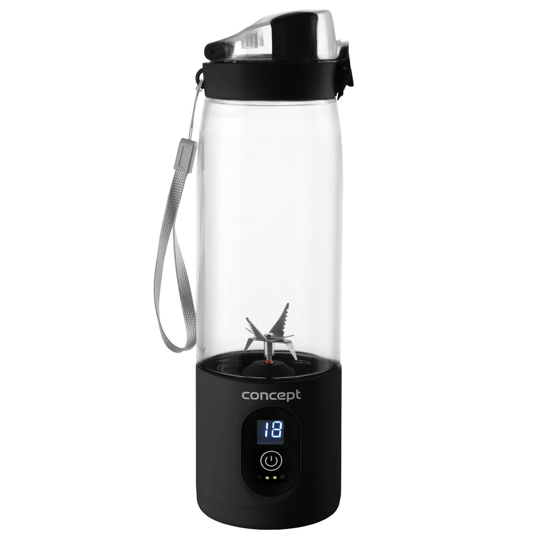 Concept  SM4001 Mixeur personnel 600 ml, rechargeable Li-Ion, noir, FitMaker