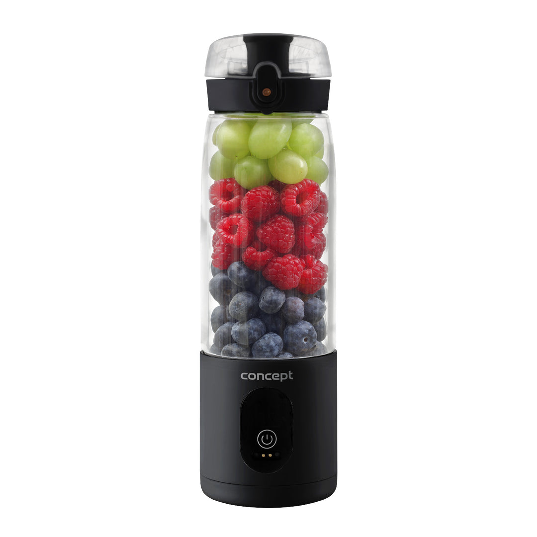 Concept  SM4001 Mixeur personnel 600 ml, rechargeable Li-Ion, noir, FitMaker