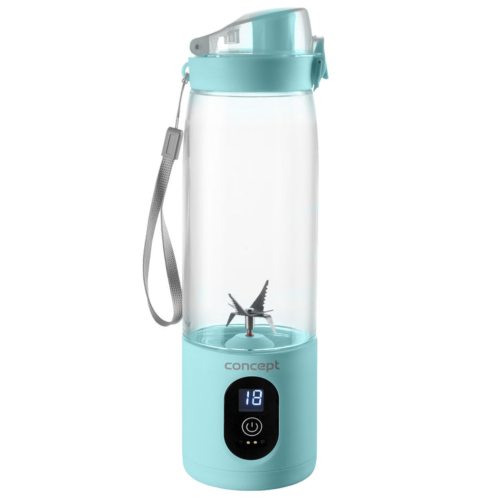 Concept SM4002 Persoonlijke blender 600 ml, oplaadbare Li-Ion, blauw, FitMaker