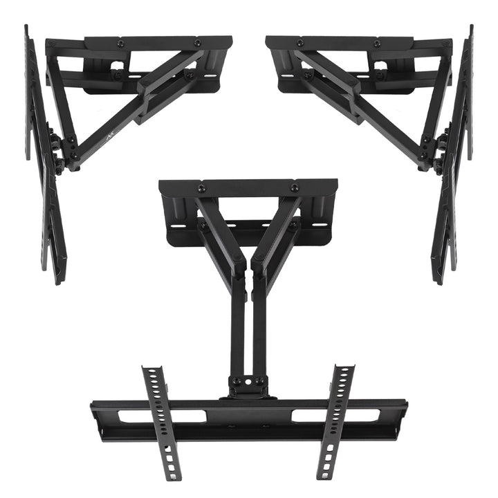 Support TV Maclean, max VESA 400x400, 32-75", 50kg, réglage de l'angle horizontal et vertical, profil 80-380mm, noir, MC-788