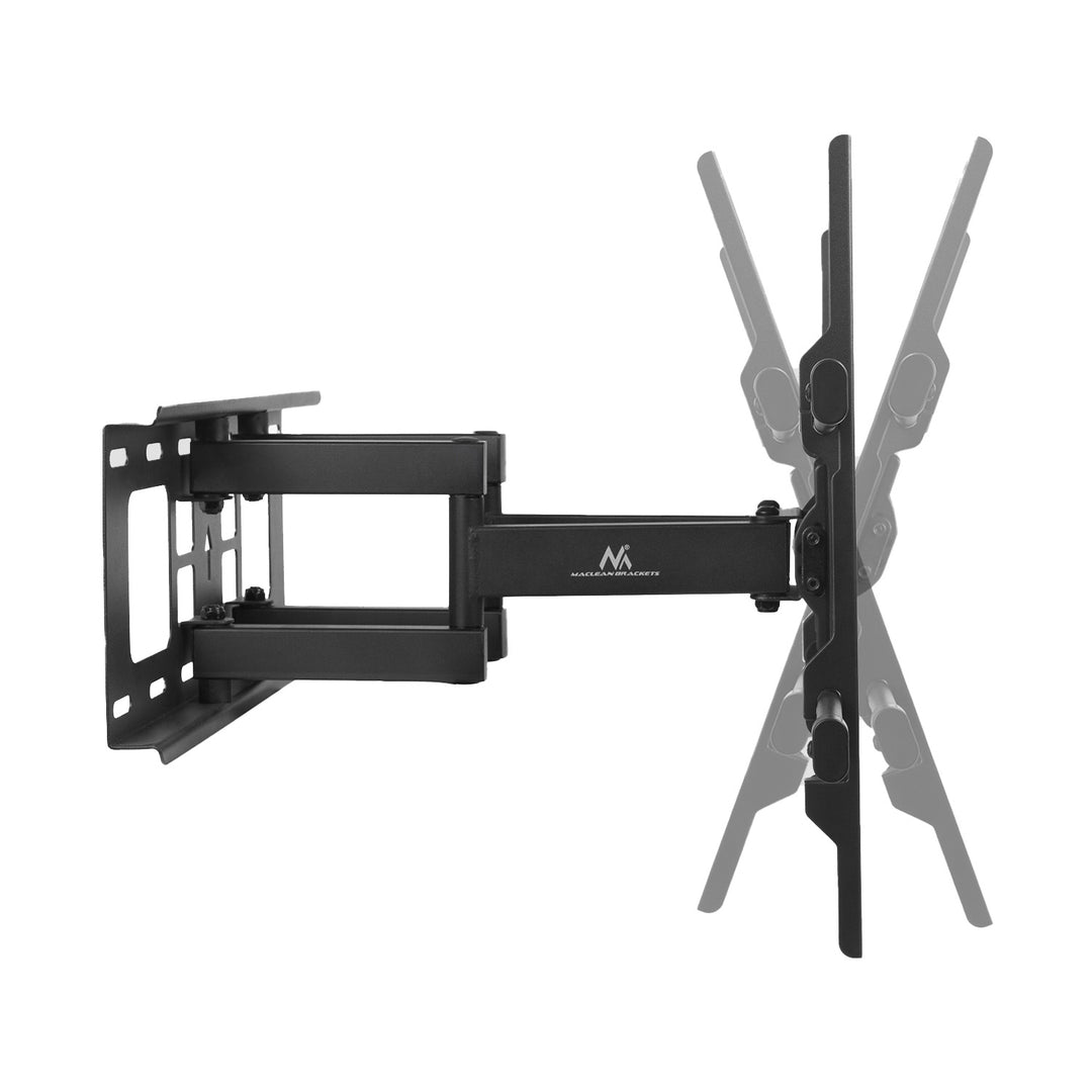 Support TV Maclean, max VESA 600x400, 32-85", 60kg, réglage de l'angle horizontal et vertical, profilé 65-390mm, noir, MC-789
