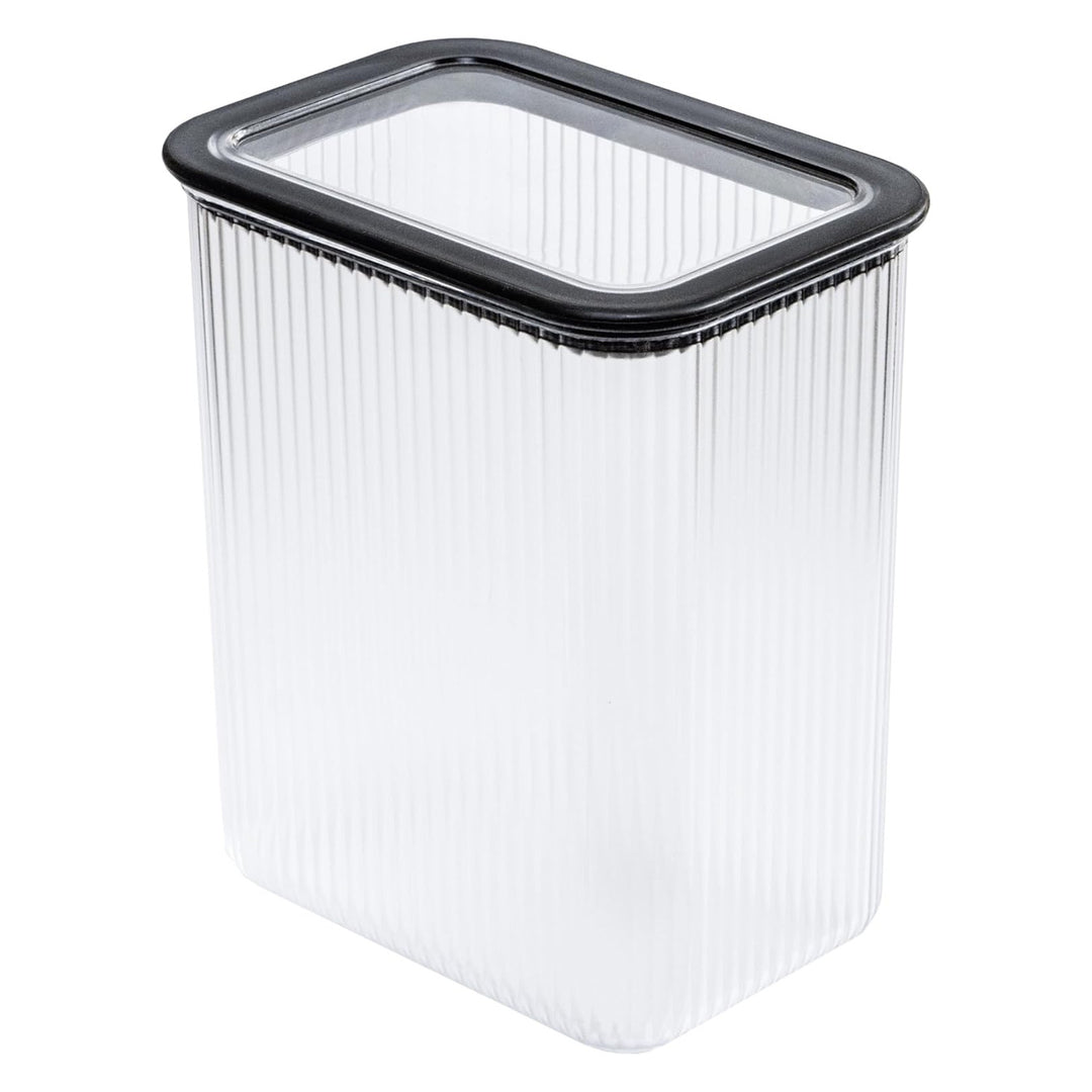 Branq keukencontainer, voor voedsel, 2,33 l, transparant met zwarte afdichting, Neroli