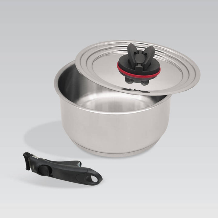 Set de 3 casseroles Maestro, poignée amovible, 1.3 1.9 et 2.7 l, MR-3531-5