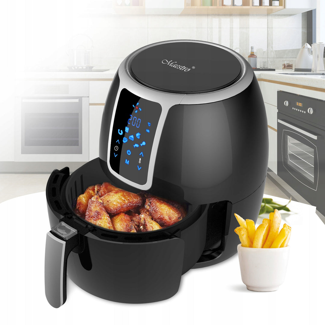 Friteuse sans graisse Maestro, 1500W, 3.7L, noir, MR-756