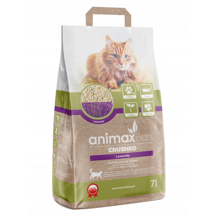 Litière, lavande, broyée, 7 litres, Animax