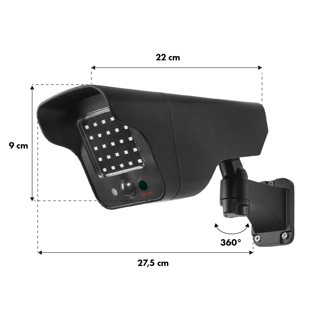 4 stuks Dummy Solar Camera LED Knippert Bewegingsmelder LED Verlichting Gratis Sticker SOL1803S