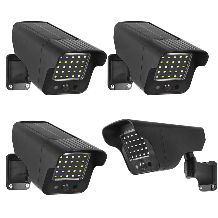 4 stuks Dummy Solar Camera LED Knippert Bewegingsmelder LED Verlichting Gratis Sticker SOL1803S