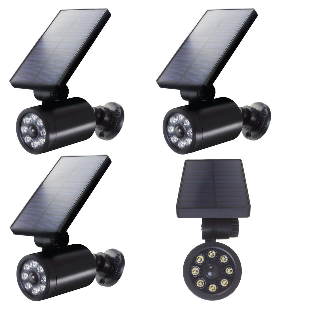 4 stks Dummy Solar Camera LED Knippert Bewegingsmelder LED Verlichting Gratis Sticker SOL1801S