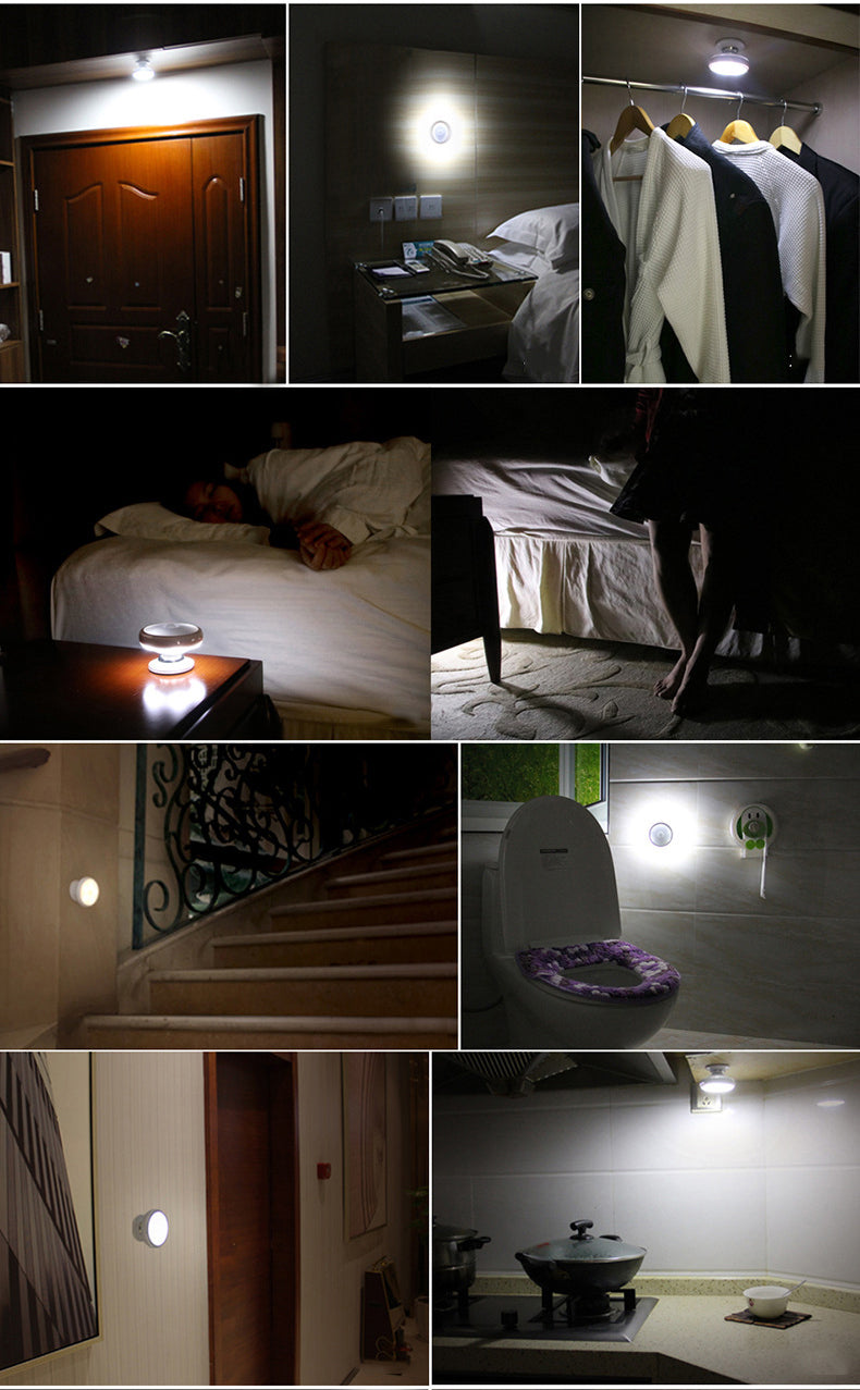 Lampe LED à détecteur de mouvement Maclean, aimant, rétro-éclairage, modes d'éclairage : continu, capteur PIR, 3xAA, MCE223, 2 pièces