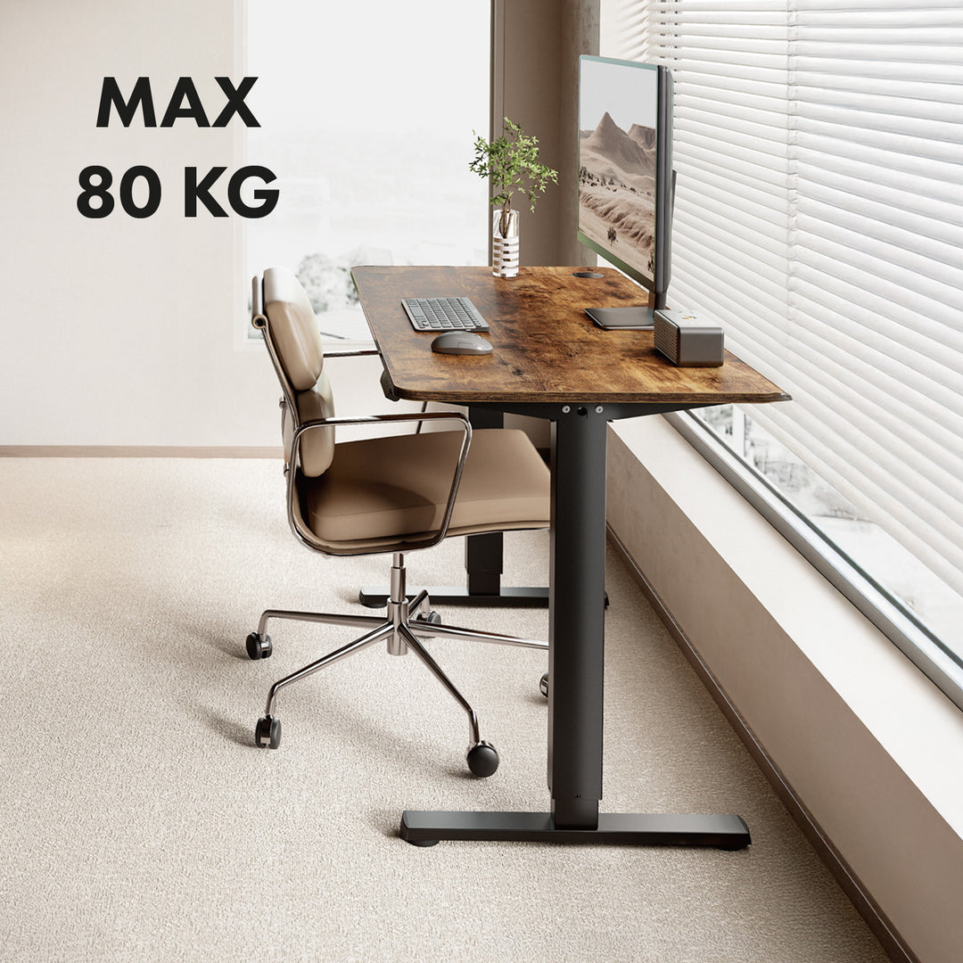 Ergo Office bureau électrique réglable en hauteur, hauteur max. 1160mm, max - 80 kg, sans plateau, noir, ER-400 B