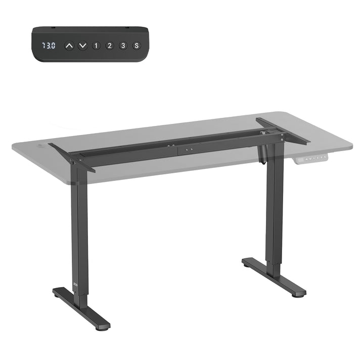 Ergo Office bureau électrique réglable en hauteur, hauteur max. 1160mm, max - 80 kg, sans plateau, noir, ER-400 B