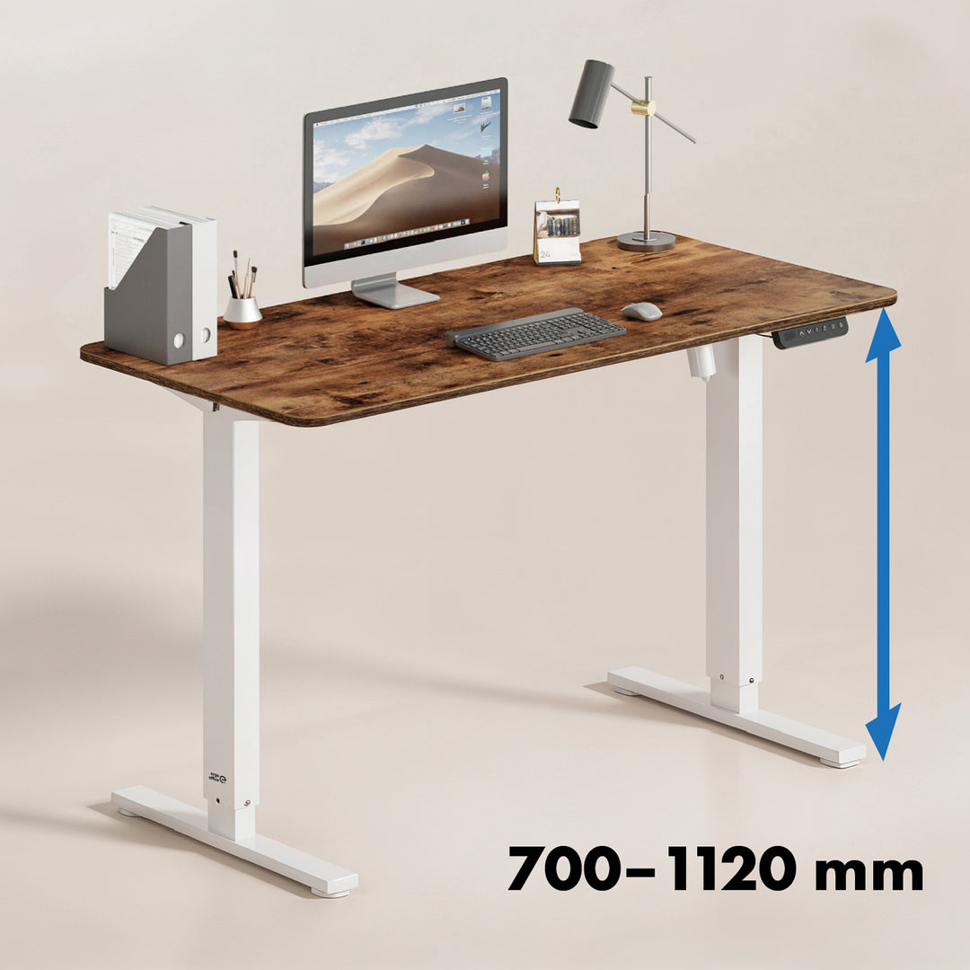 Bureau électrique réglable en hauteur Ergo Office, hauteur max. 1160mm, max - 80 kg, sans plateau, blanc, ER-400 W