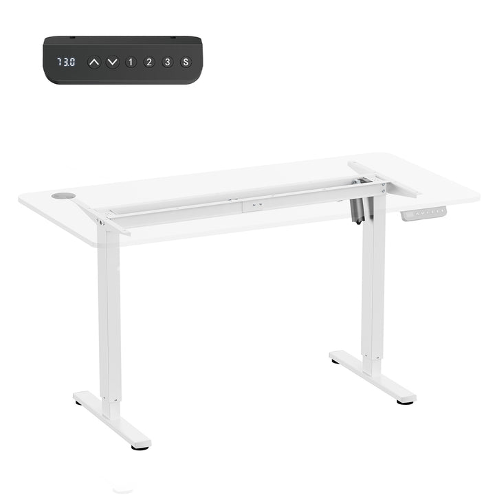 Bureau électrique réglable en hauteur Ergo Office, hauteur max. 1160mm, max - 80 kg, sans plateau, blanc, ER-400 W
