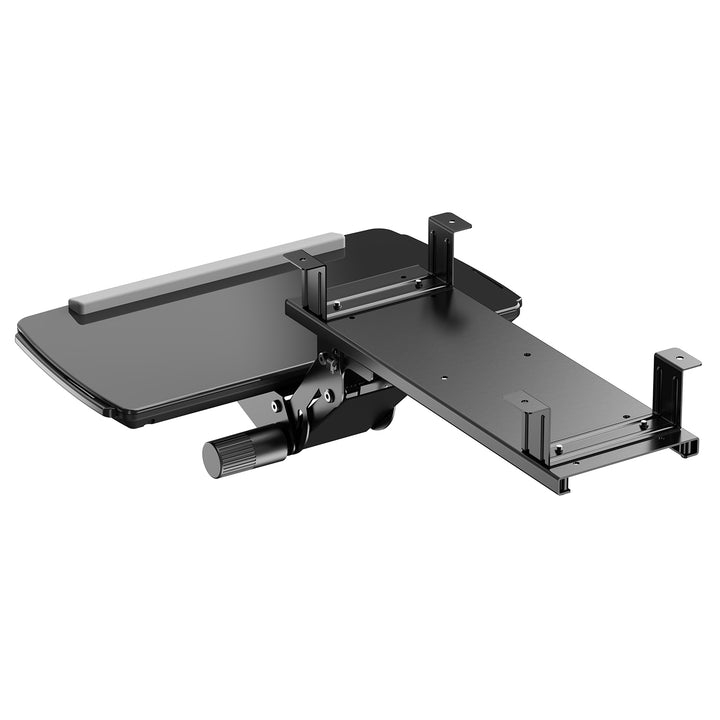Porte-clavier Maclean sous le bureau, réglable, max. 5kg, noir, MC-156 B