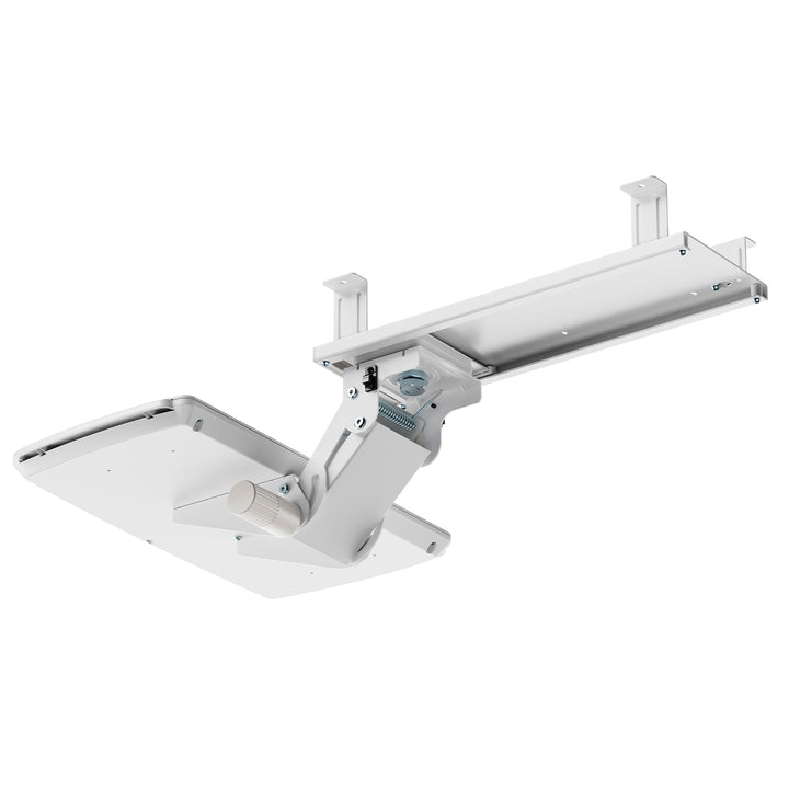 Porte-clavier Maclean sous le bureau, réglable, max. 5kg, blanc, MC-156 W