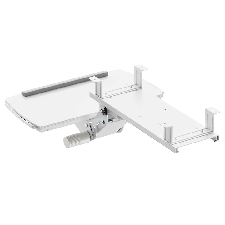 Porte-clavier Maclean sous le bureau, réglable, max. 5kg, blanc, MC-156 W