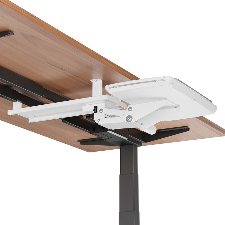 Porte-clavier Maclean sous le bureau, réglable, max. 5kg, blanc, MC-156 W