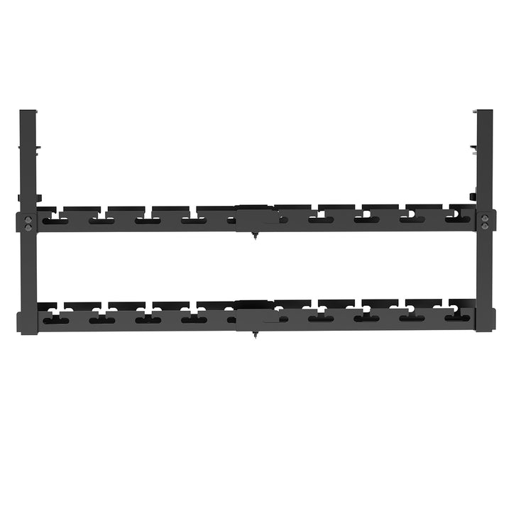 Organisateur de câbles Maclean sous le bureau, charge max. 5kg, max. 728mm, 2 niveaux, noir, MC-102 B