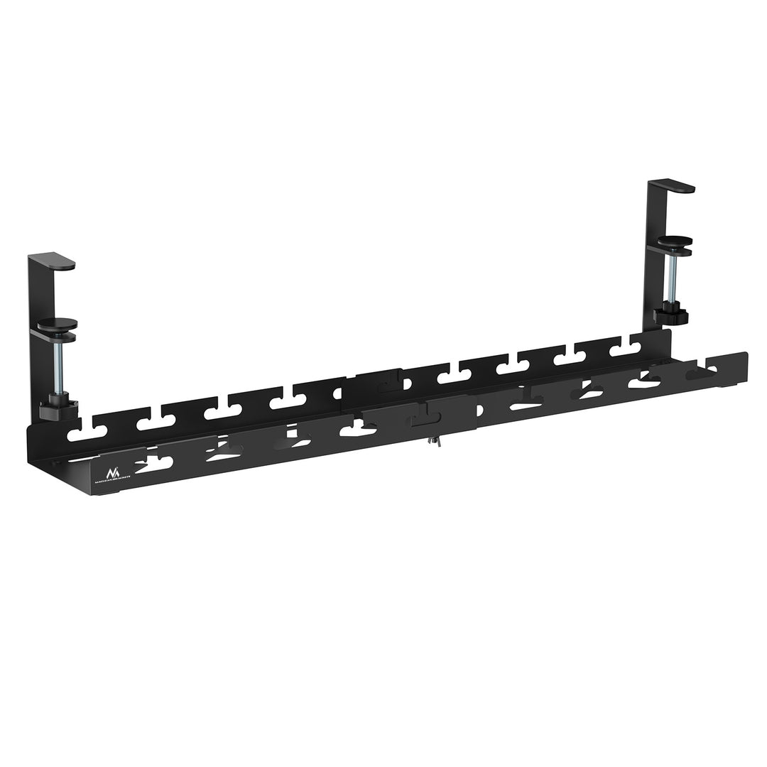 Range-câbles Maclean sous le bureau, charge max. 5kg, max. 728mm, noir, MC-103 B