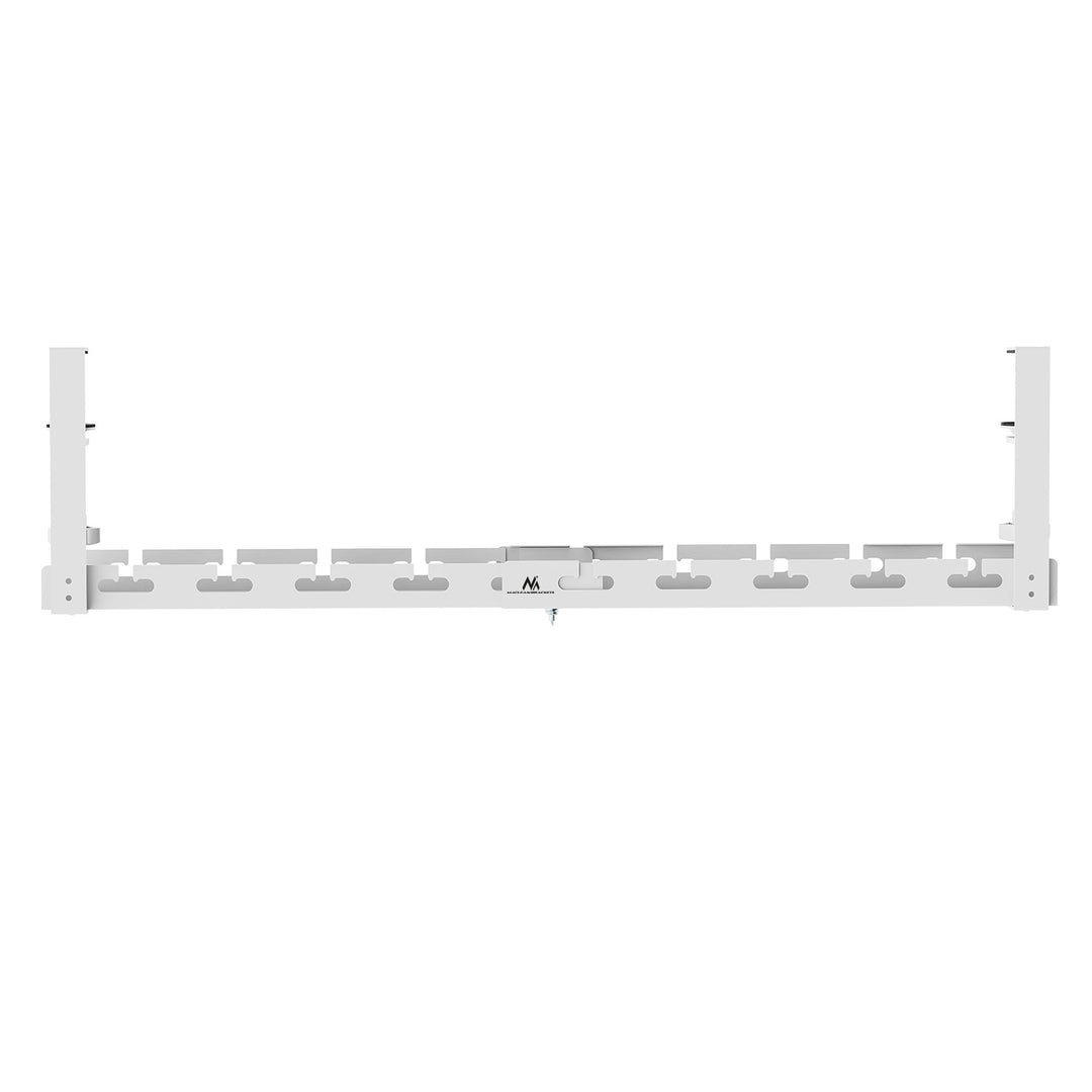 Range-câbles Maclean sous le bureau, charge max. 5kg, max. 728mm, blanc, MC-103 W