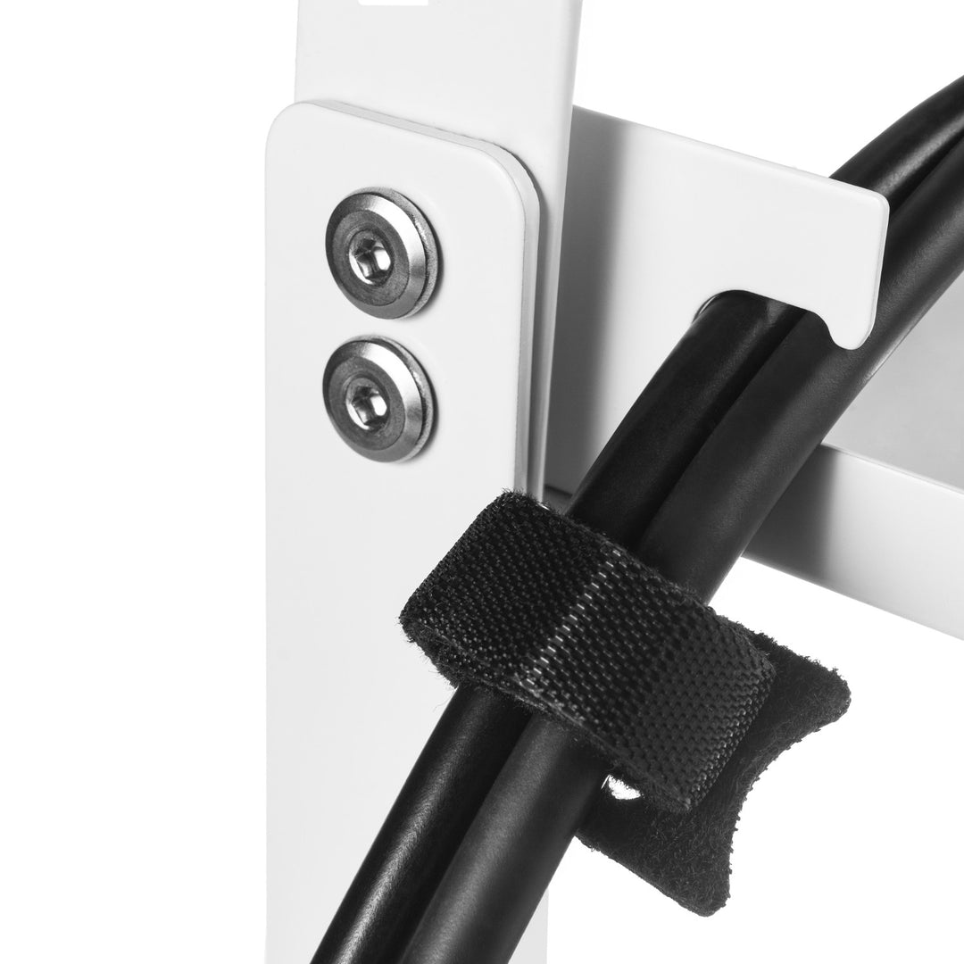 Range-câbles Maclean sous le bureau, charge max. 5kg, max. 728mm, blanc, MC-103 W
