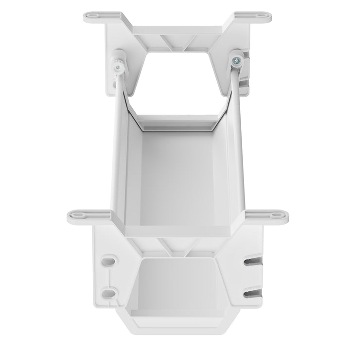 Organisateur de câbles/rallonges Maclean sous le bureau, charge max. 5kg, blanc, MC-106 W