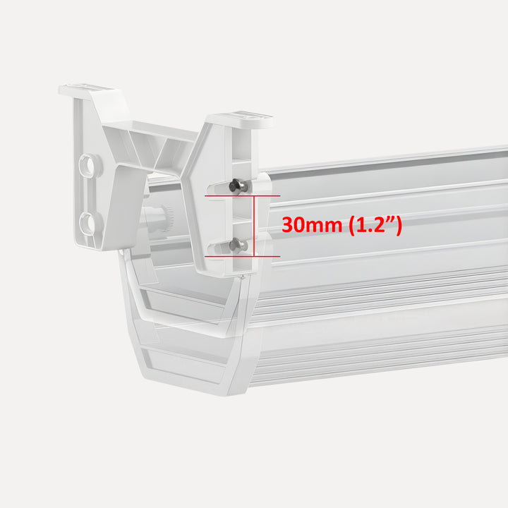 Organisateur de câbles/rallonges Maclean sous le bureau, charge max. 5kg, blanc, MC-106 W