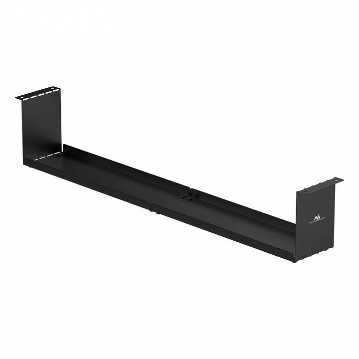 Range-câbles compact Maclean sous le bureau, charge max. 5kg, noir, MC-107 B