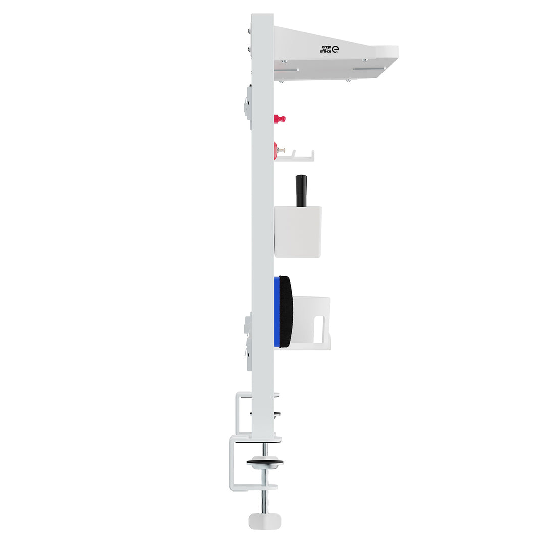 Séparateur de bureau / organisateur Ergo Office, charge max. 10kg, blanc et tableau en liège, largeur 1250mm, blanc, ER-300 W