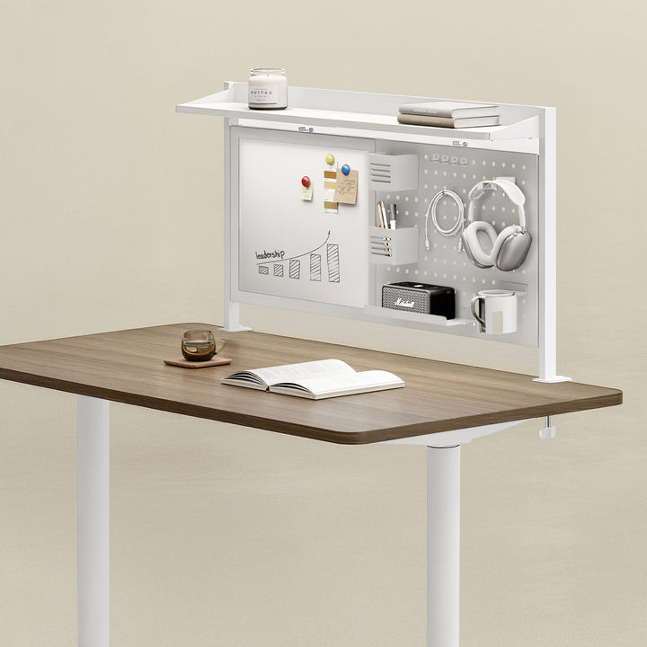 Séparateur de bureau / organisateur Ergo Office, charge max. 10kg, tableau blanc, largeur 1116mm, blanc, ER-301 W