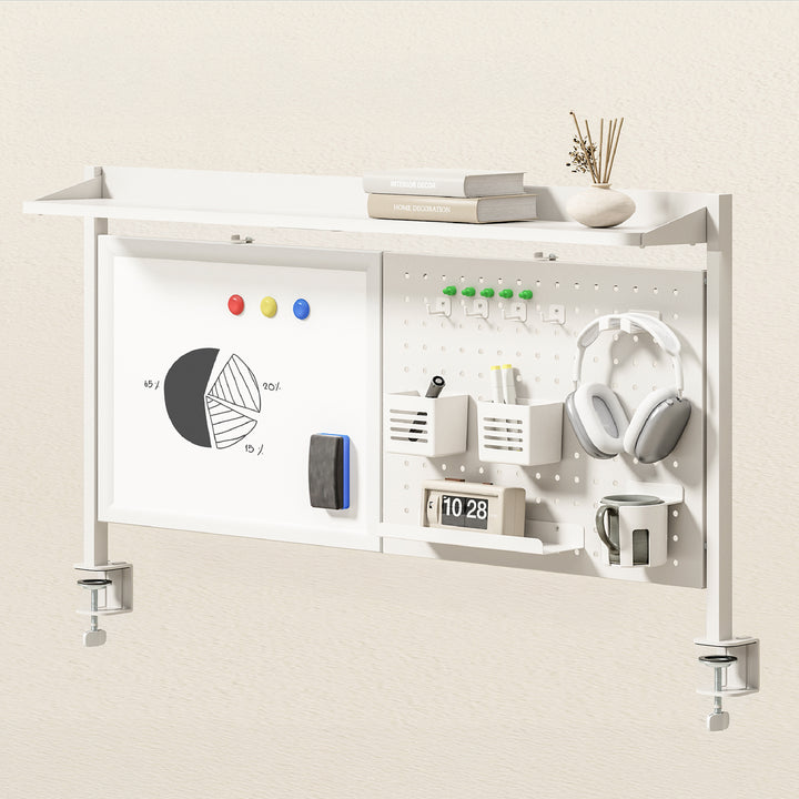 Séparateur de bureau / organisateur Ergo Office, charge max. 10kg, tableau blanc, largeur 1116mm, blanc, ER-301 W