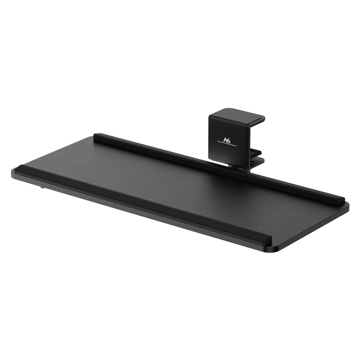 Porte-clavier Maclean undesk, charge max. 5kg, réglable horizontalement et verticalement, noir, MC-108 B