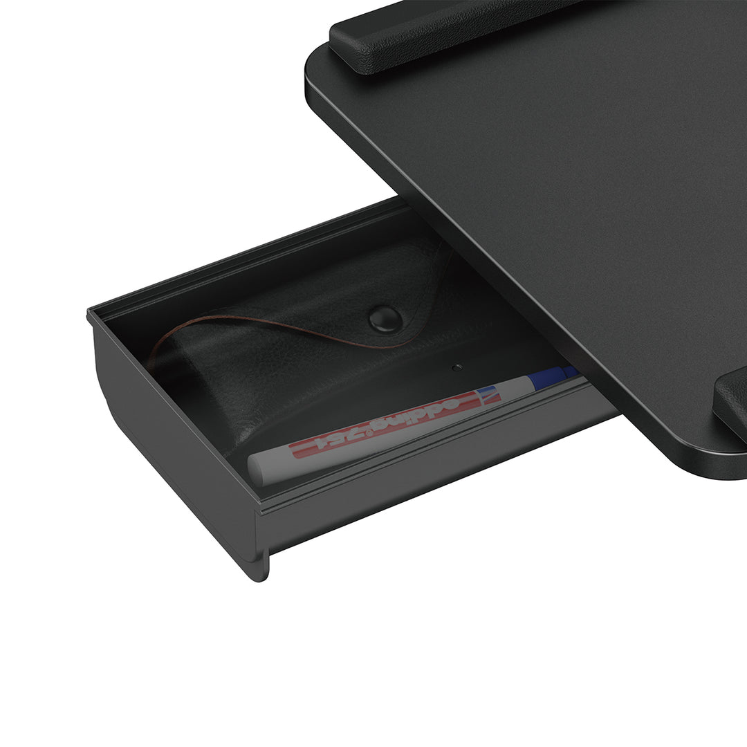 Porte-clavier Maclean undesk, charge max. 5kg, réglable horizontalement et verticalement, noir, MC-108 B
