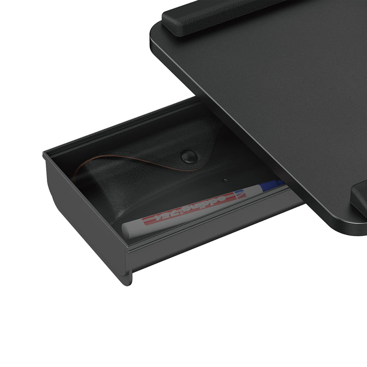 Porte-clavier Maclean undesk, charge max. 5kg, réglable horizontalement et verticalement, noir, MC-108 B