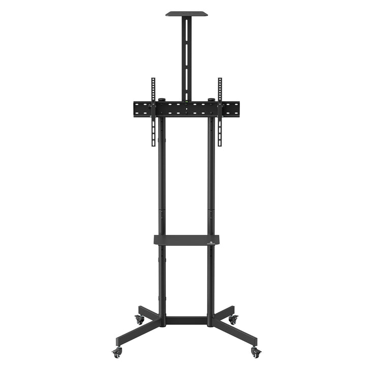 Maclean TV stand / trolley, tablette pour caméra, sur roulettes, 37-70", charge max. 45kg/5kg tablette, max. VESA 600x400, MC-113 B