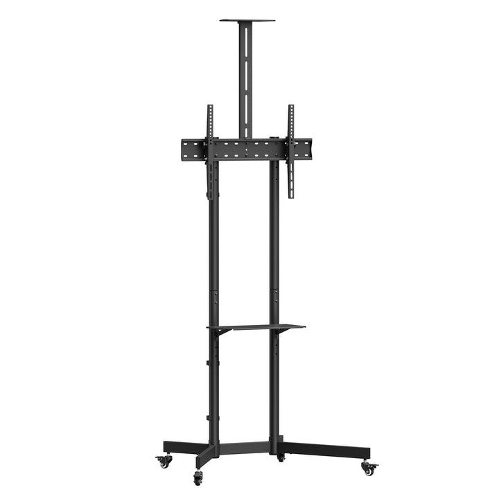 Maclean TV stand / trolley, tablette pour caméra, sur roulettes, 37-70", charge max. 45kg/5kg tablette, max. VESA 600x400, MC-113 B