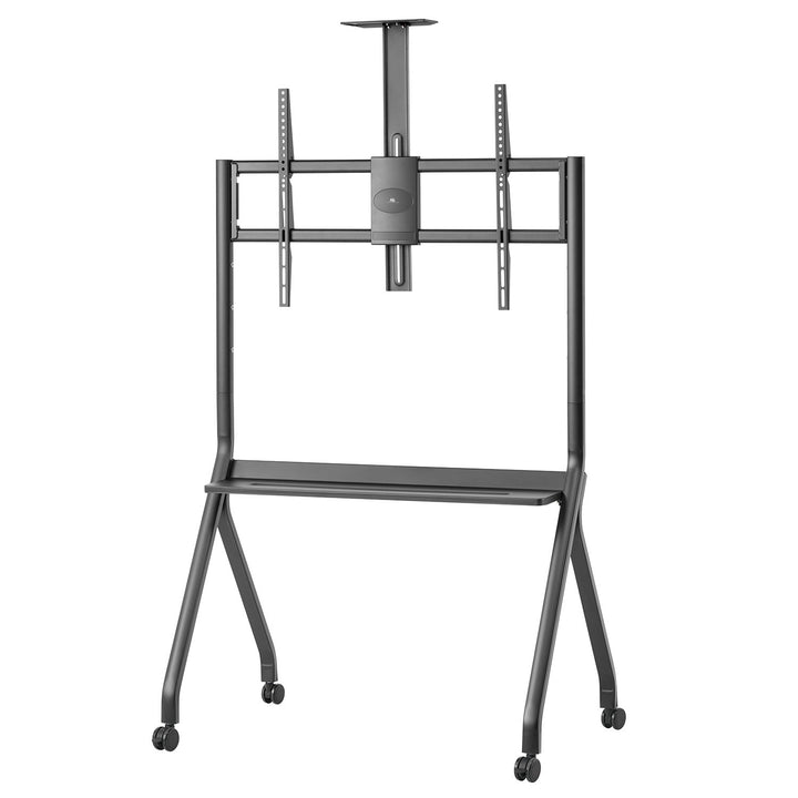 Maclean Support TV / chariot, tablette pour caméra, sur roulettes, 55-100", charge max. 120kg/10kg tablette, max. VESA 900x600, noir, MC-114 B