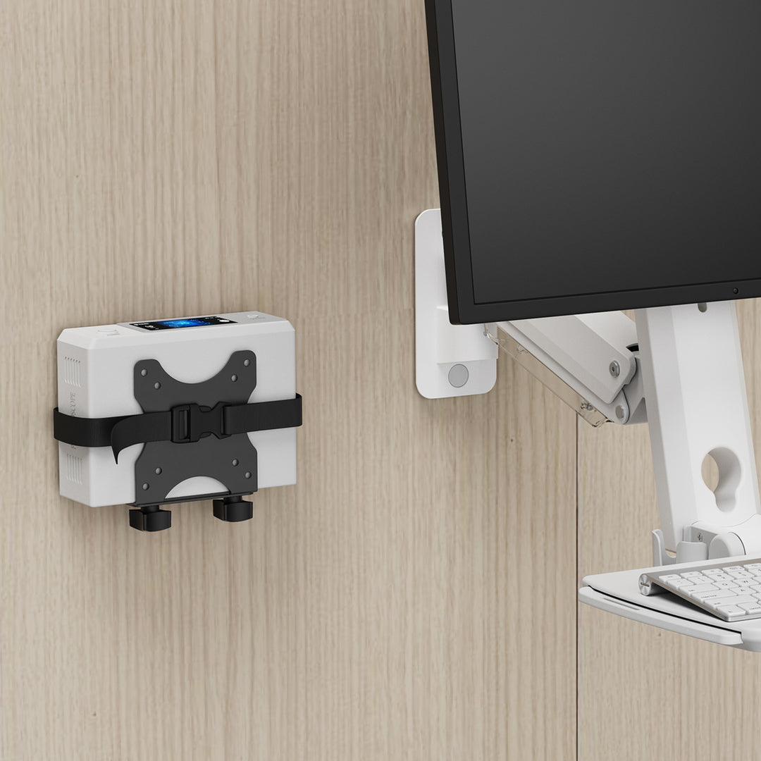 Support Maclean pour mini ordinateur, portée 17-70mm, compatible VESA, charge max. 5kg, noir, MC-115 B