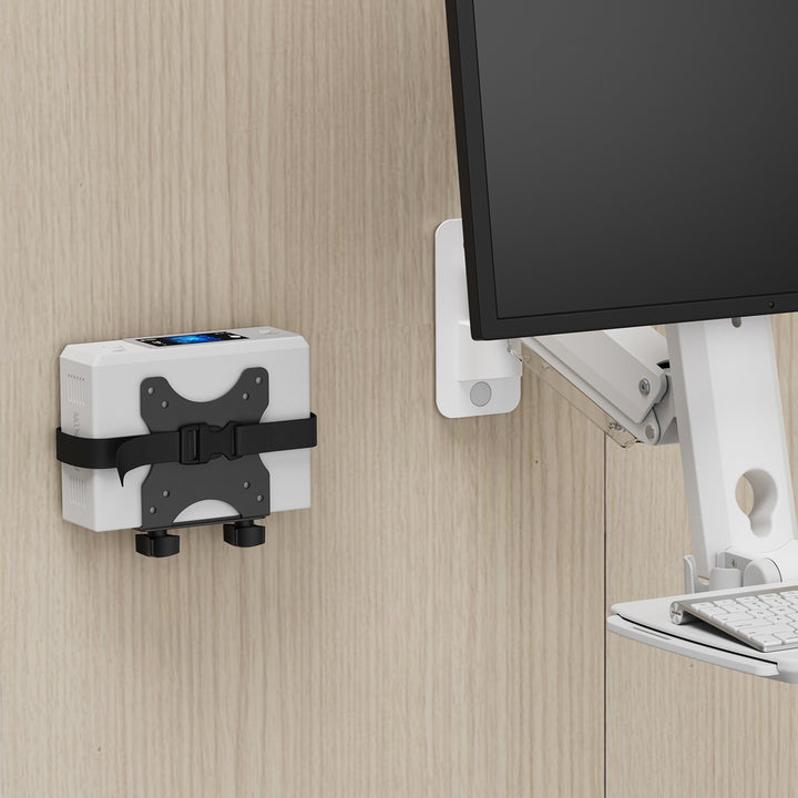 Support Maclean pour mini ordinateur, portée 17-70mm, compatible VESA, charge max. 5kg, noir, MC-115 B