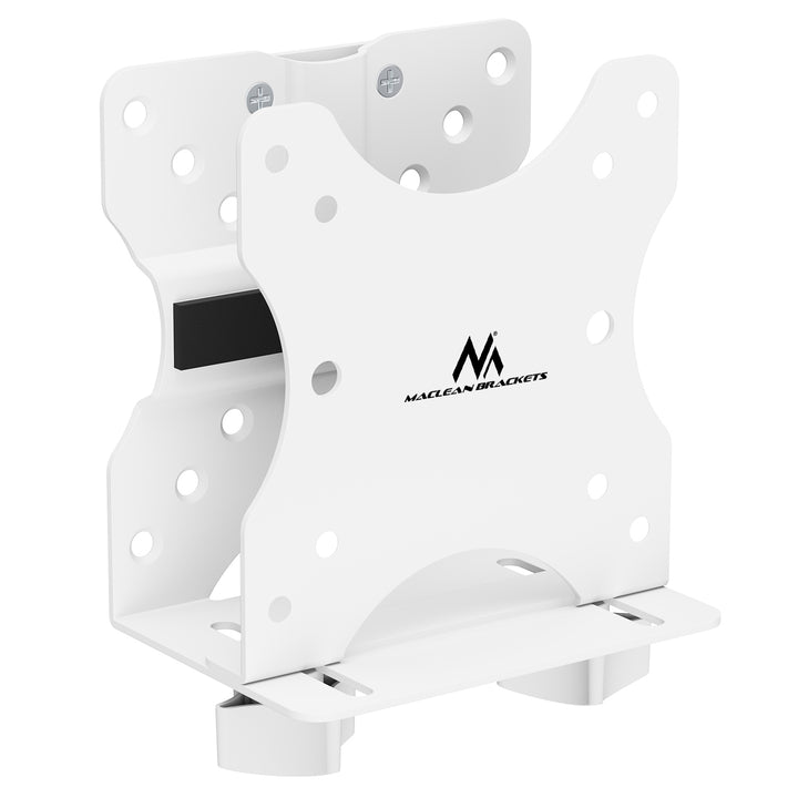 Support mini ordinateur Maclean, portée 17-70mm, compatible VESA, charge max. 5kg, blanc, MC-115 W