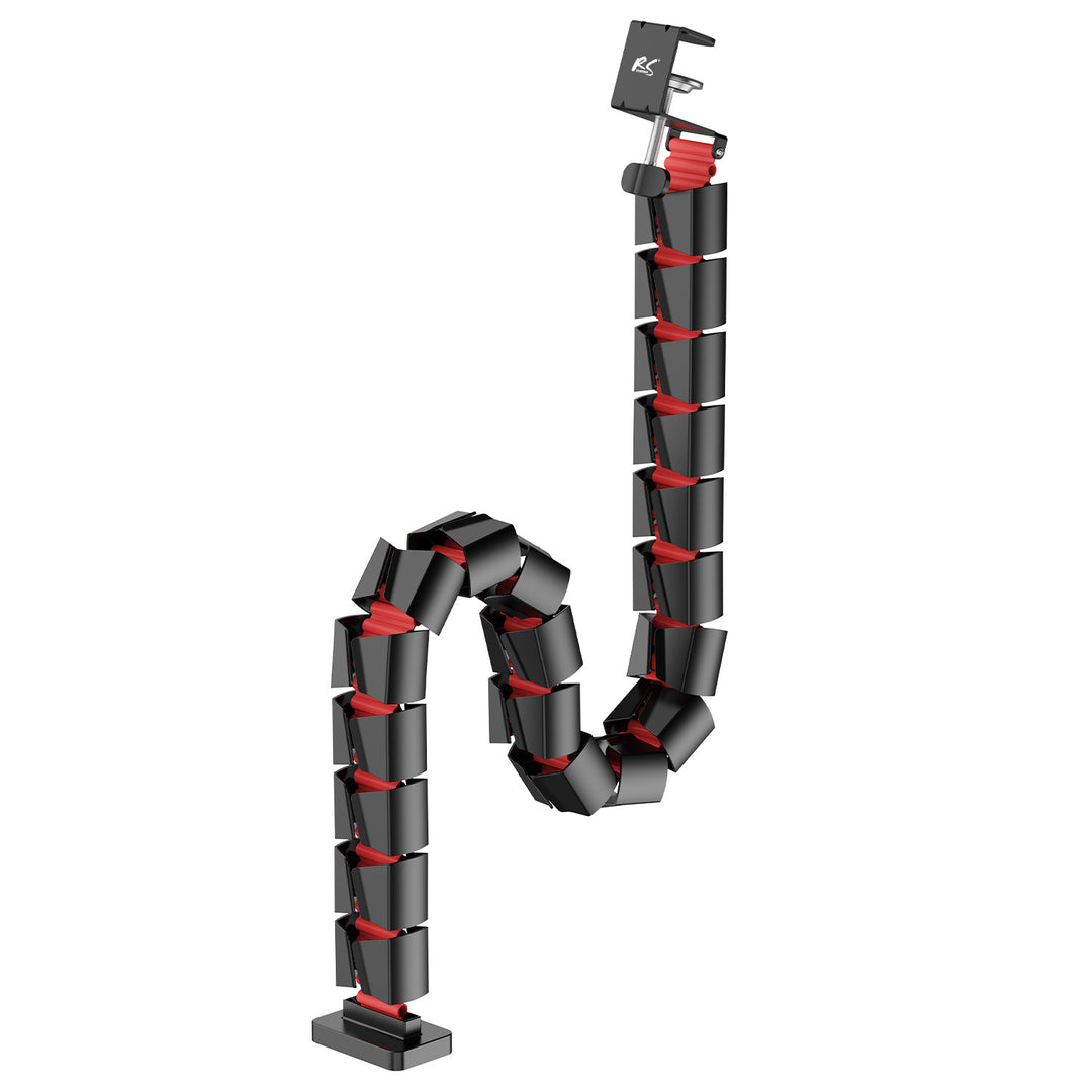 Organisateur de câbles de bureau / grille de câbles Nano RS, 1345mm, noir et rouge, RS125