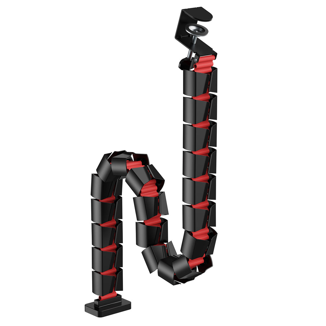 Organisateur de câbles de bureau / grille de câbles Nano RS, 1345mm, noir et rouge, RS125