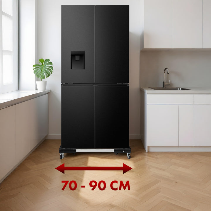 Support mobile pour lave-linge Maclean, blocage des roulettes, 700-900mm de large, universel, jusqu'à 200kg, MC-119 B