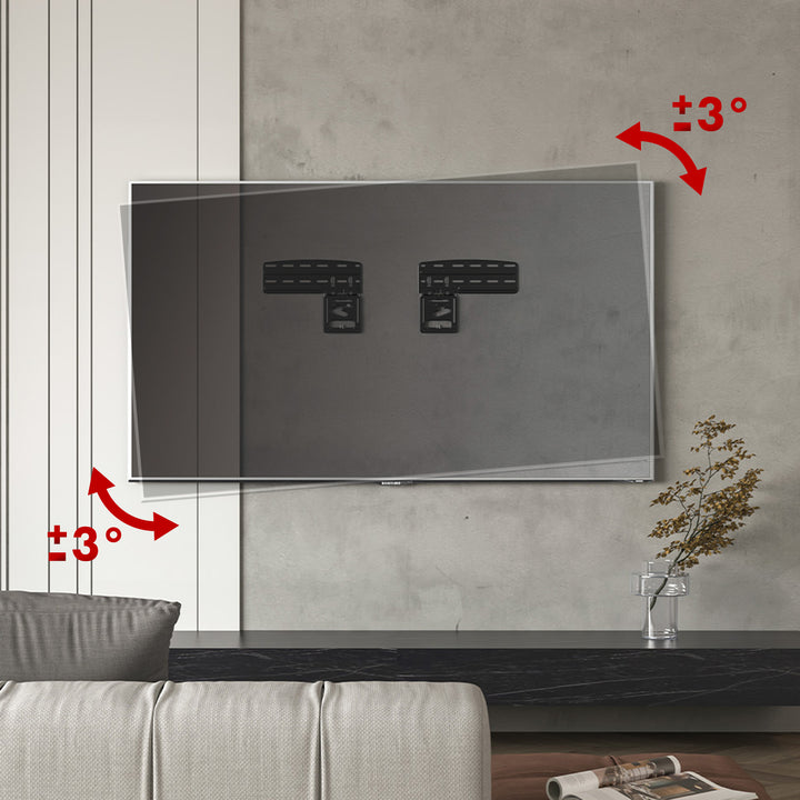 Support TV Maclean, compatible avec les téléviseurs Samsung QLED, 43"-85", max. 60kg, MC-806 N