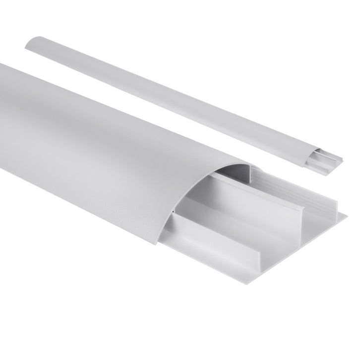 Bande de recouvrement de câble en aluminium Maclean, 62x20x750mm, argent, MC-814 S