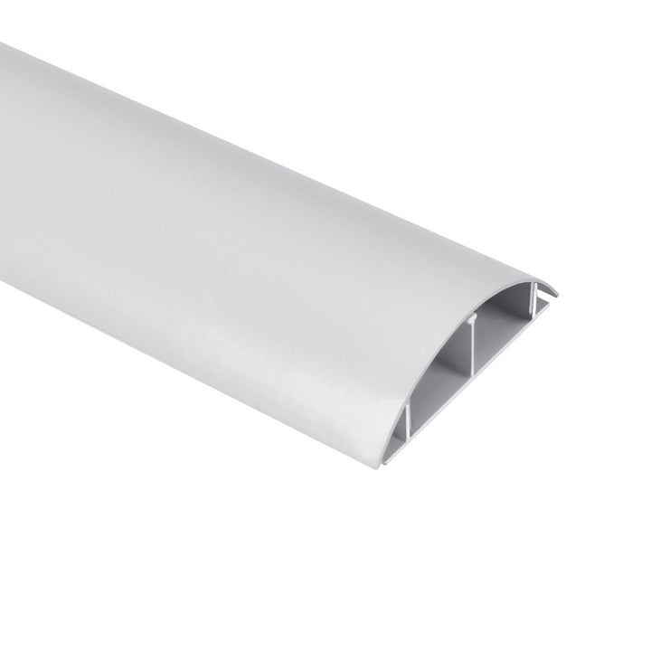 Bande de recouvrement de câble en aluminium Maclean, 62x20x750mm, argent, MC-814 S