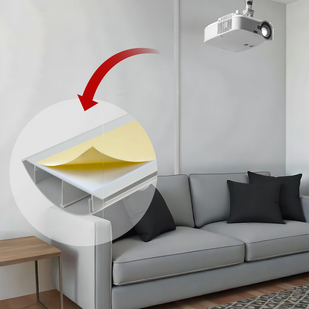 Bande de recouvrement de câble en aluminium Maclean, 62x20x750mm, argent, MC-814 S